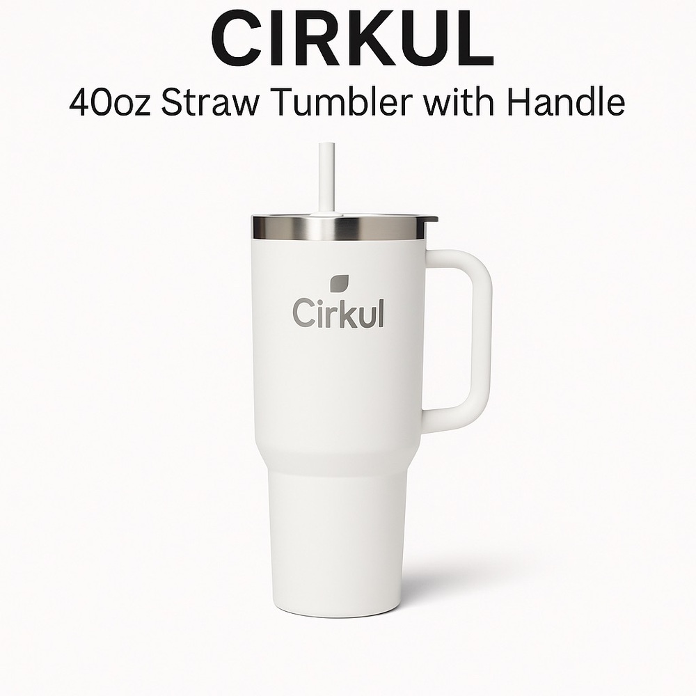 Cirkul StrawSip™ Tumbler 40oz with Handle